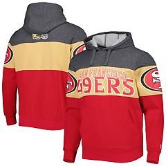 Men's San Francisco 49ers Nike Anthracite Prime Logo Name Split Pullover  Hoodie