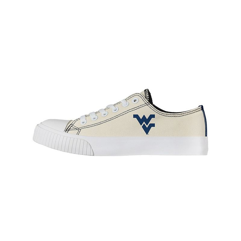 Womens FOCO Cream West Virginia Mountaineers Low Top Canvas Shoes, Size: 6