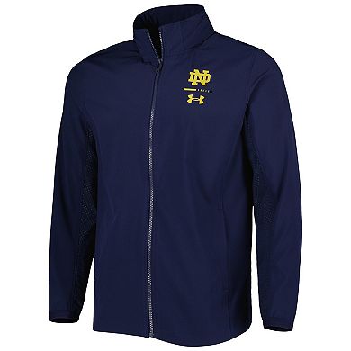 Men's Under Armour Navy Notre Dame Fighting Irish Squad 3.0 Full-Zip Jacket