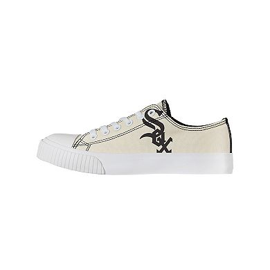 Women's FOCO Cream Chicago White Sox Low Top Canvas Shoes