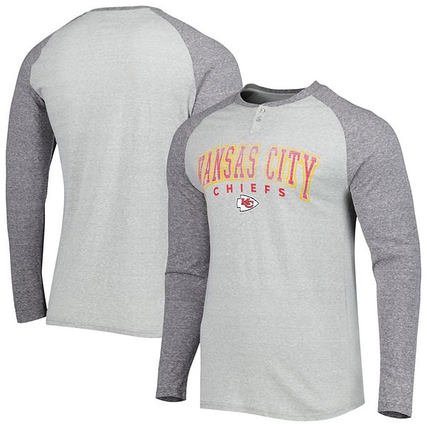 Men's Majestic Heathered Gray Kansas City Chiefs Big & Tall Last Chance Ply  Reflective T-Shirt 