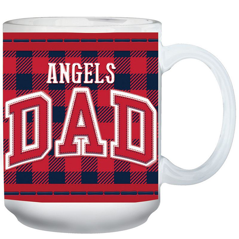 Los Angeles Angels 15oz. Buffalo Plaid Fathers Day Mug, Multicolor