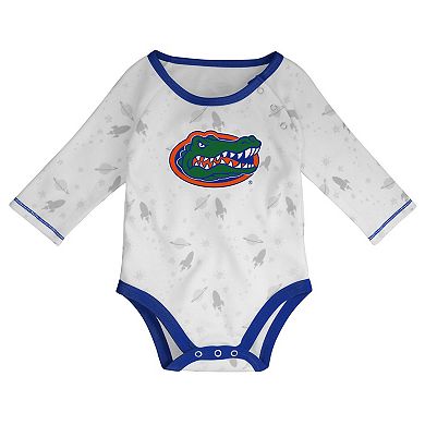 Newborn & Infant Royal/White Florida Gators Dream Team Raglan Long Sleeve Bodysuit Hat & Pants Set