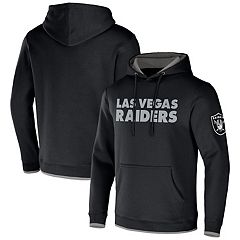 Women's Pro Standard Black Las Vegas Raiders Animal Print Fleece Pullover Hoodie Size: Medium