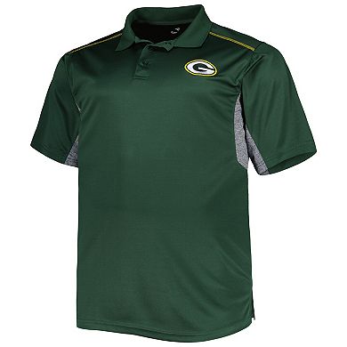 Men's Green Green Bay Packers Big & Tall Team Color Polo