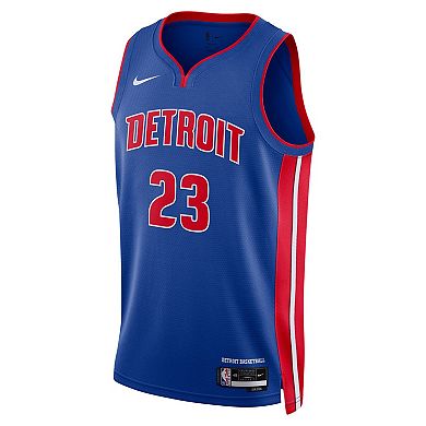 Unisex Nike Jaden Ivey Blue Detroit Pistons 2022 NBA Draft First Round Pick Swingman Jersey - Icon Edition