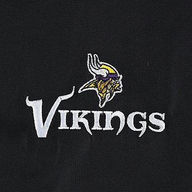 Men's Dunbrooke Black Minnesota Vikings Hurricane Raglan Full-Zip ...