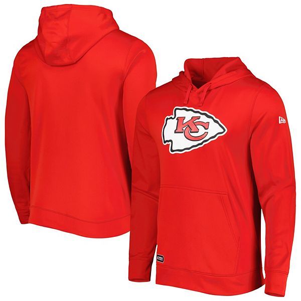 New Era / Men's Kansas City Chiefs Red Combine Pullover Logo Hoodie