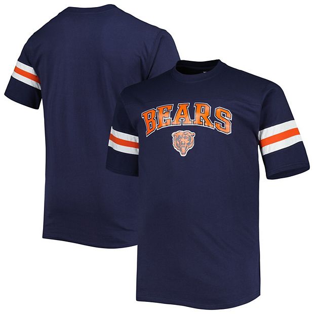 Men s Navy Chicago Bears Arm Stripe T Shirt