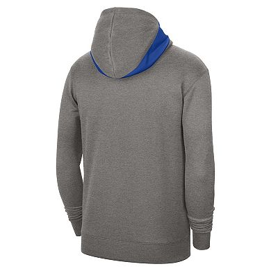 Men's Nike Heather Gray Duke Blue Devils Team Basketball Spotlight Performance Pullover Hoodie