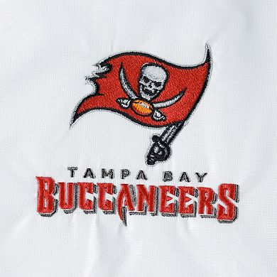 Men's Dunbrooke White Tampa Bay Buccaneers Hurricane Raglan Full-Zip Windbreaker Jacket