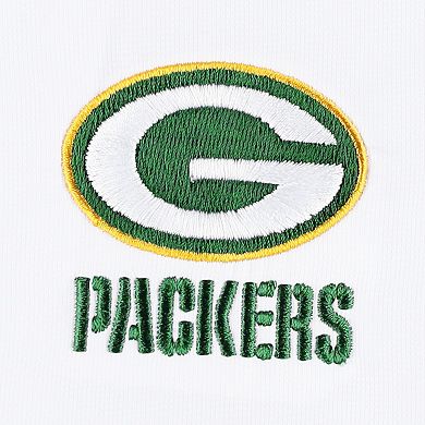 Men's Dunbrooke White Green Bay Packers Hurricane Raglan Full-Zip Windbreaker Jacket