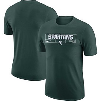Men's Nike Green Michigan State Spartans Wordmark Stadium T-Shirt