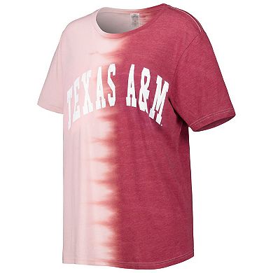Women's Gameday Couture Maroon Texas A&M Aggies Find Your Groove Split-Dye T-Shirt