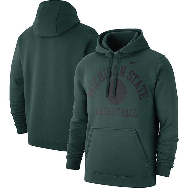 Men's Nike Green Michigan State Spartans Basketball Club Fleece ...