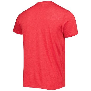Men's Homage Jerry Rice Heathered Scarlet San Francisco 49ers NFL Blitz Retired Player Tri-Blend T-Shirt