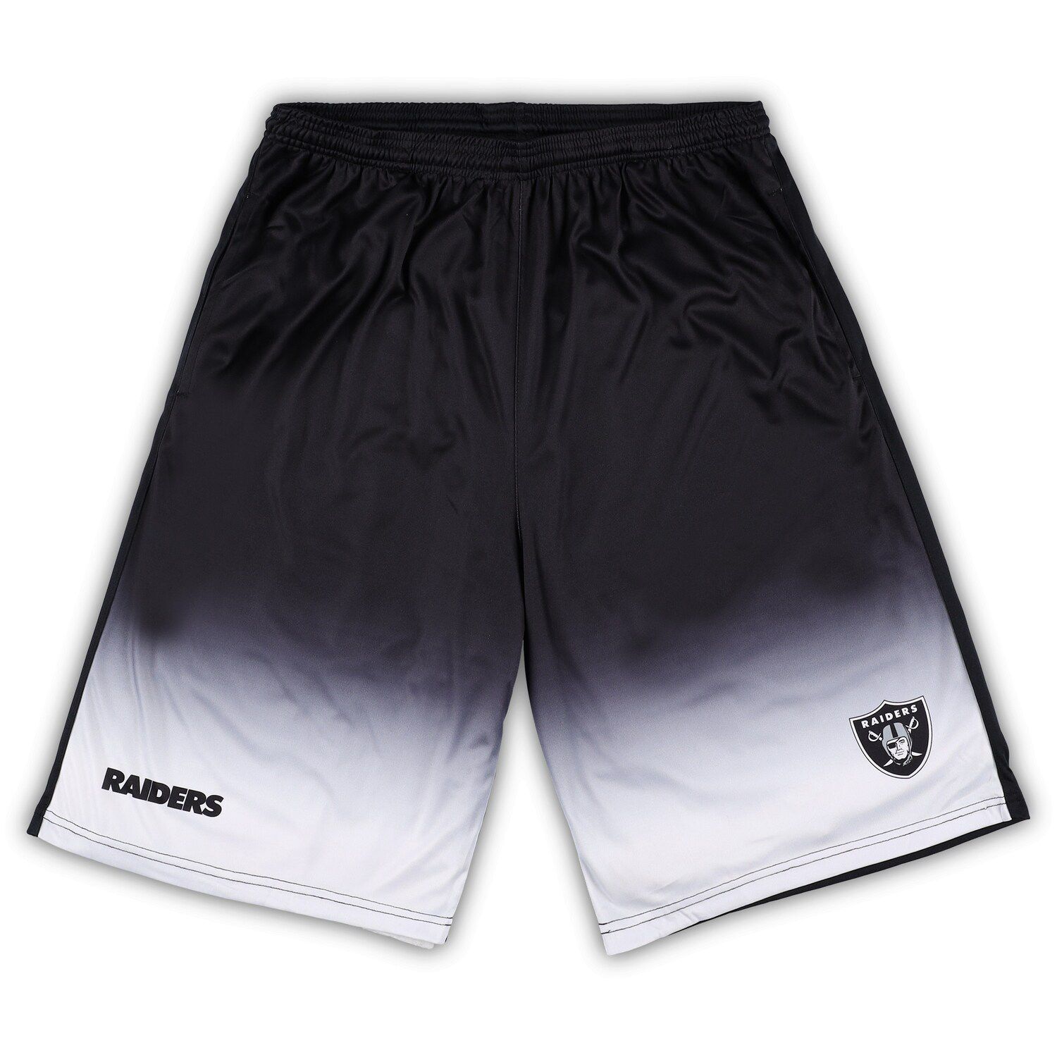 Men's Mitchell & Ness Black Las Vegas Raiders Just Don Gold Rush Shorts