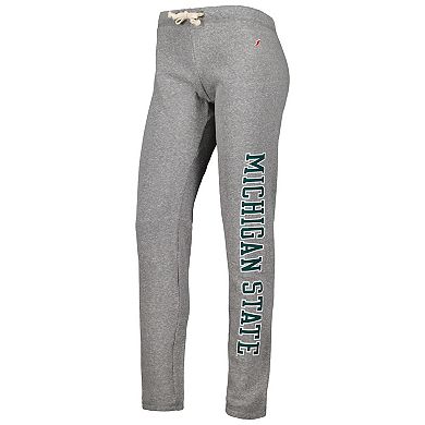 Women's League Collegiate Wear Heather Gray Michigan State Spartans Victory Springs Tri-Blend Jogger Pants