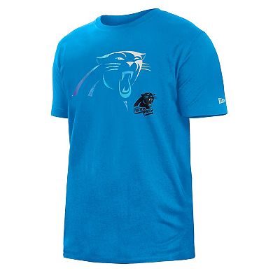 Men's New Era Blue Carolina Panthers 2022 Sideline Ink Dye T-Shirt