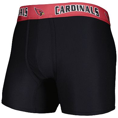 Men's Concepts Sport Black/Cardinal Arizona Cardinals 2-Pack Boxer Briefs Set