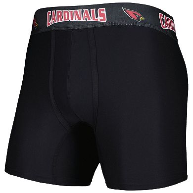 Men's Concepts Sport Black/Cardinal Arizona Cardinals 2-Pack Boxer Briefs Set