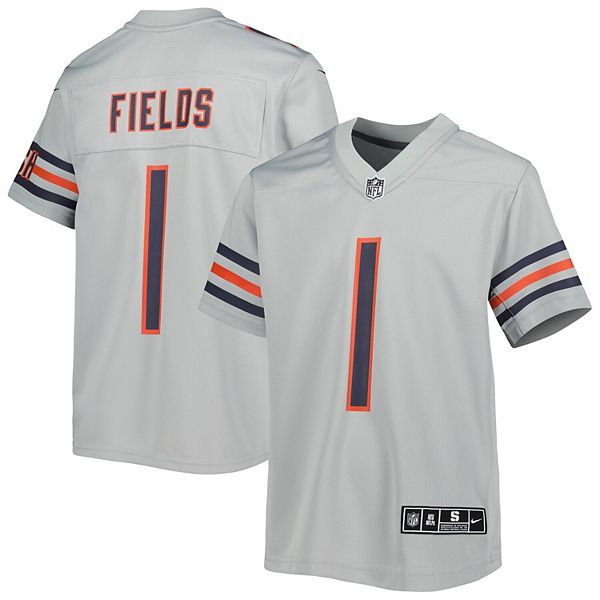 Men's Nike Justin Fields White Chicago Bears Game Jersey