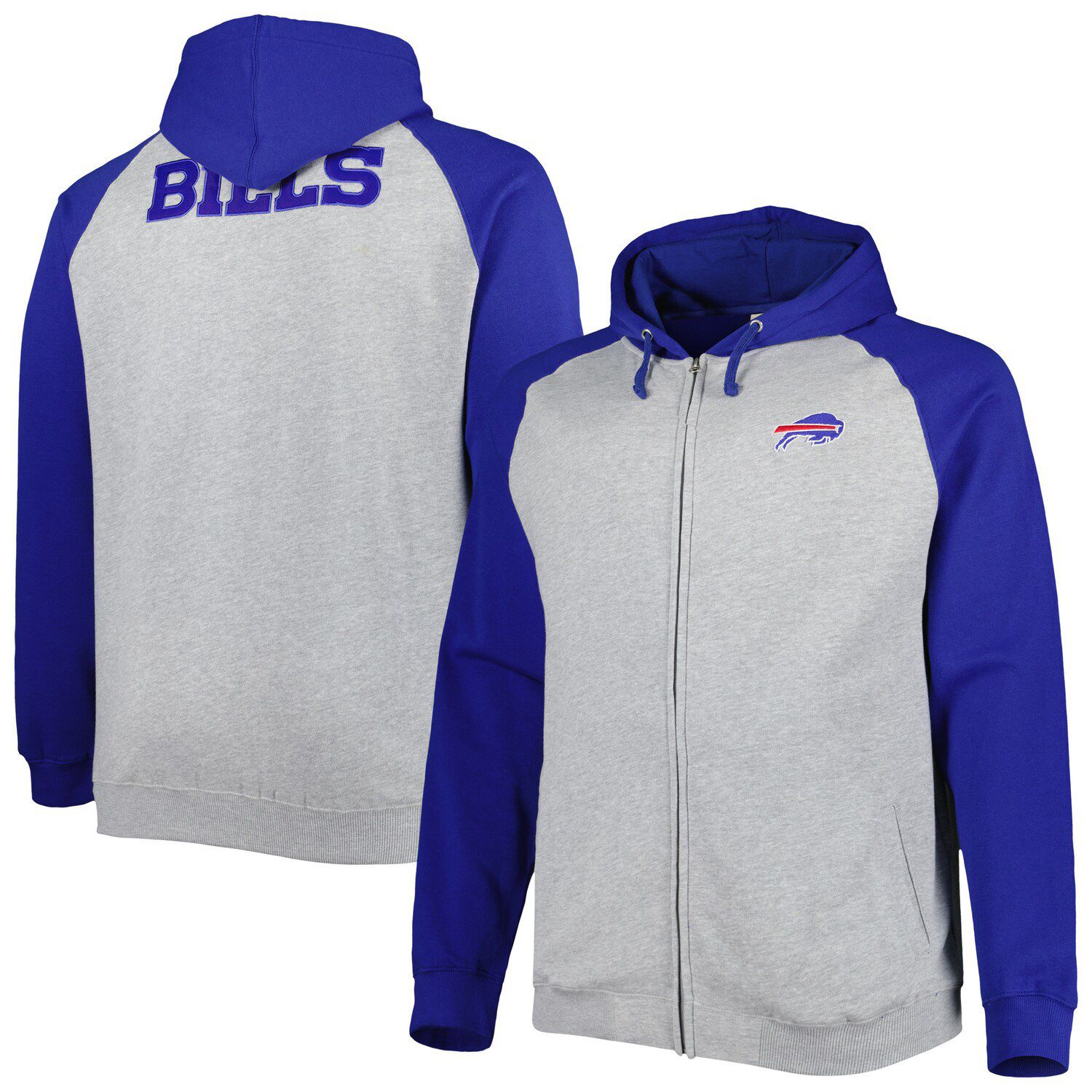 Men's Nike Red Buffalo Bills Fan Gear Wordmark Performance Pullover Hoodie