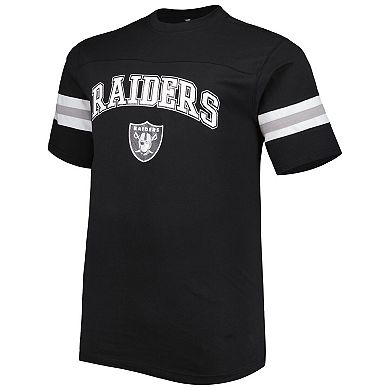 Men's Black Las Vegas Raiders Arm Stripe T-Shirt