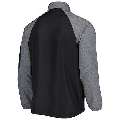 Men's Dunbrooke Black Arizona Cardinals Hurricane Raglan Full-Zip Windbreaker Jacket