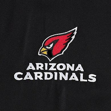 Men's Dunbrooke Black Arizona Cardinals Hurricane Raglan Full-Zip Windbreaker Jacket