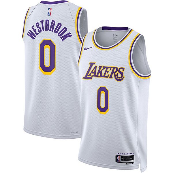 Nikle Los Angeles Lakers Russell Westbrook #0 Icon Swingman Jersey Ama