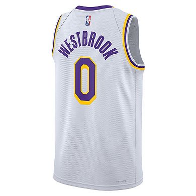 Unisex Nike Russell Westbrook White Los Angeles Lakers 2022/23 Swingman ...