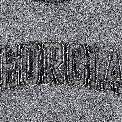 Women's Pressbox Black Georgia Bulldogs Ponchoville Pullover Sweatshirt