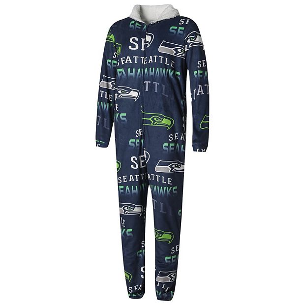 Seattle Seahawks Holiday One Piece Pajamas