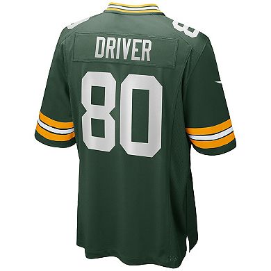 Men's Nike Donald Driver Green Green Bay Packers Game Retired Player Jersey