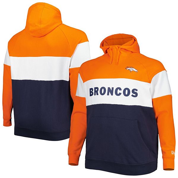 Denver Broncos New Era Current Day Long Sleeve Hoodie T-Shirt - Navy