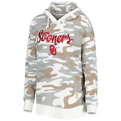 Women's Pressbox Camo Oklahoma Sooners San Pablo Pullover Hoodie