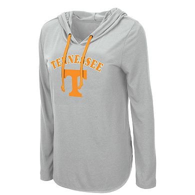 Women's Colosseum Charcoal Tennessee Volunteers My Lover Long Sleeve Hoodie T-Shirt