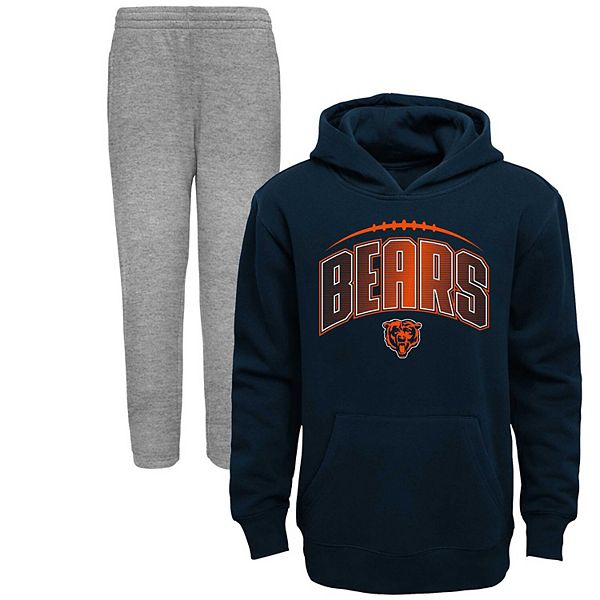 Outerstuff Toddler Heather Gray/Navy Chicago Bears Playmaker Hoodie and Pants Set Size: 2T