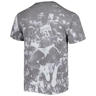 Men's Mitchell & Ness Dominique Wilkins Heather Gray Atlanta Hawks Above The Rim T-Shirt