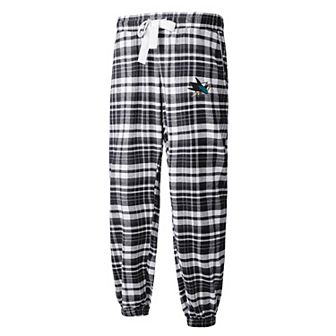 Women's Concepts Sport Black San Jose Sharks Mainstay Flannel Pants