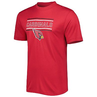 Men's Concepts Sport Cardinal/Black Arizona Cardinals Badge Top & Pants Sleep Set