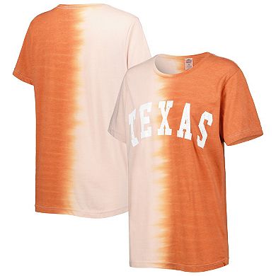 Women's Gameday Couture Texas Orange Texas Longhorns Find Your Groove Split-Dye T-Shirt