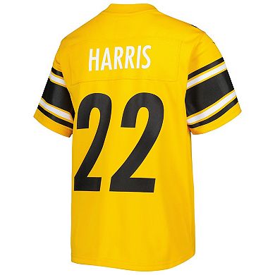 Youth Nike Najee Harris Gold Pittsburgh Steelers Inverted Game Jersey