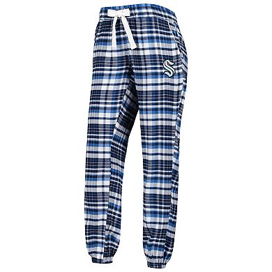 Women's Concepts Sport Deep Sea Blue Seattle Kraken Mainstay Flannel Pants