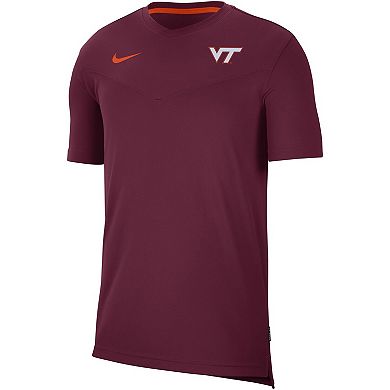 Men's Nike Maroon Virginia Tech Hokies 2022 Coaches UV Performance T-Shirt