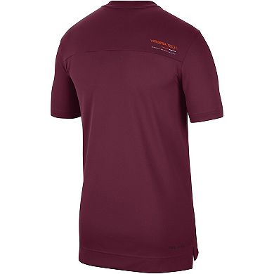Men's Nike Maroon Virginia Tech Hokies 2022 Coaches UV Performance T-Shirt