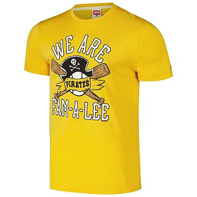 Men's Homage Gold Pittsburgh Pirates Hyper Local Tri-Blend T-Shirt