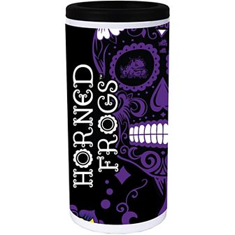TCU Horned Frogs Dia Stainless Steel 12oz. Slim Can Cooler