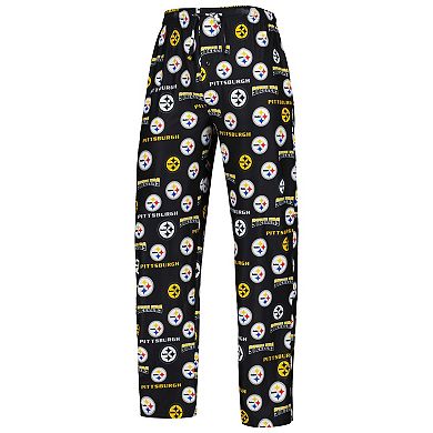 Men's Concepts Sport Black Pittsburgh Steelers Breakthrough Allover ...